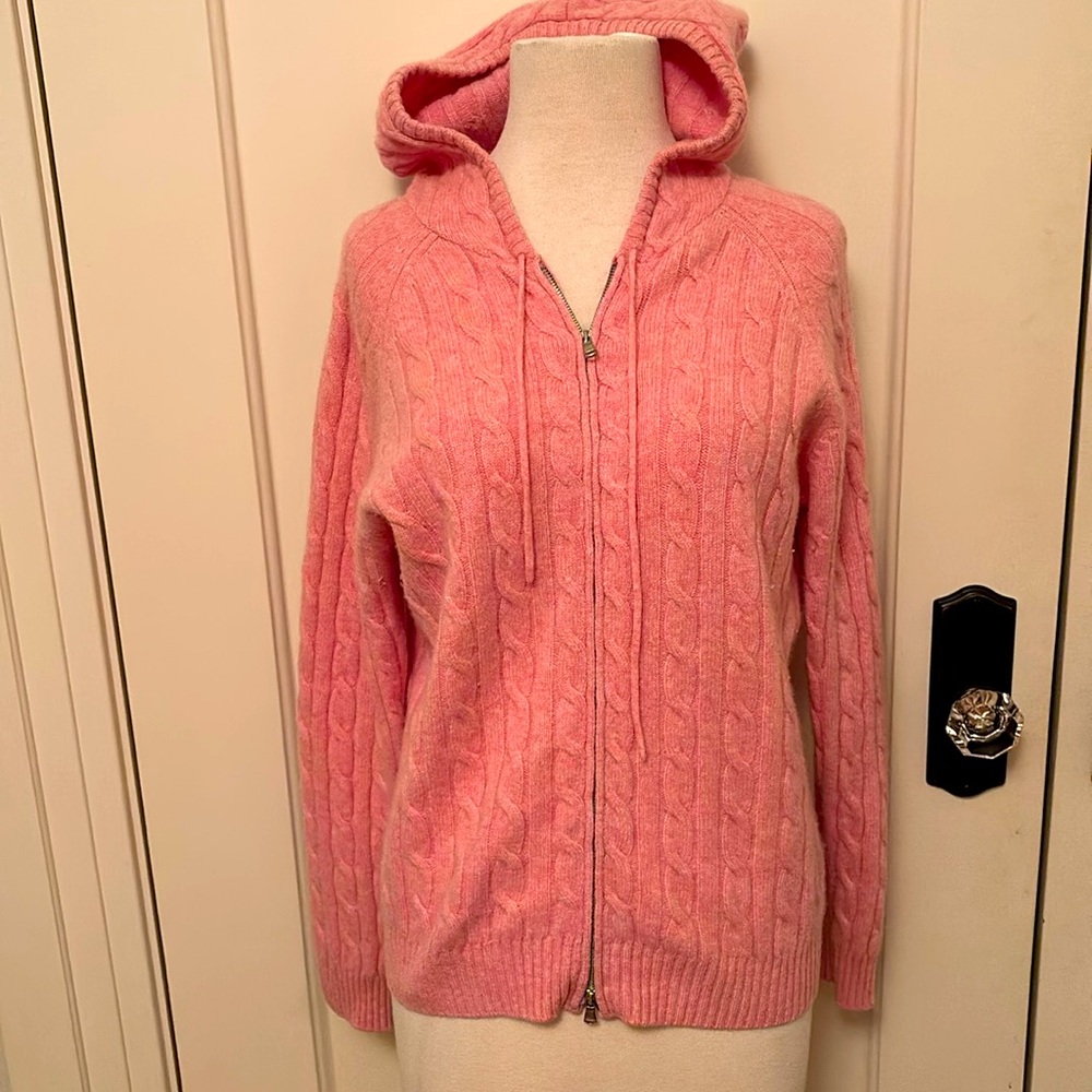 Peter Miller light pink CASHMERE sweater / cardigan